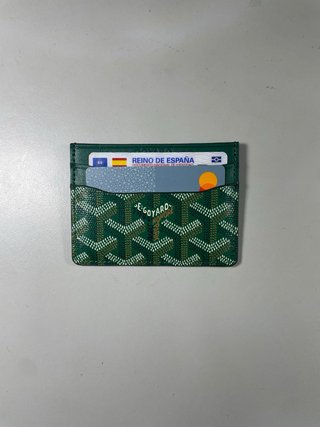 Tarjetero Goyard Paris Verde