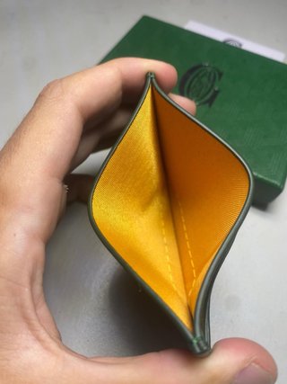 Tarjetero Goyard Paris Verde