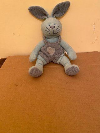 Coniglietto azzurro con salopette
