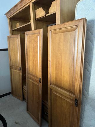 Armario de madera maciza. Restauración!