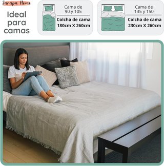 Colcha manta plaid multiusos sofá cama