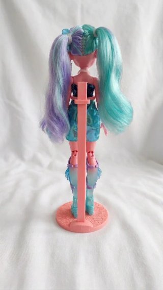 Soporte Monster High rosa G3