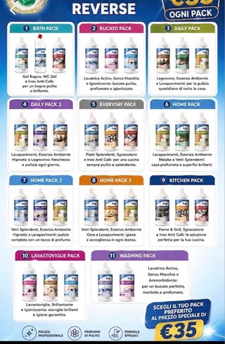 Reverse Pack - Detergenti Multiuso