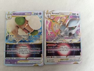 Cartas Pokémon V-ASTRO Whimsicott y Arceus
