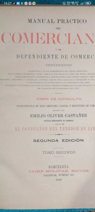 Libro del siglo XIX muy bonito