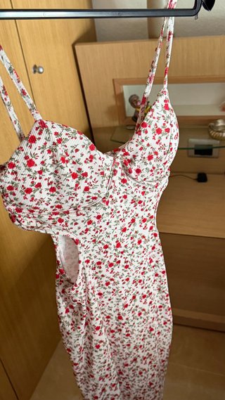 Vestido floral tirantes verano Talla S