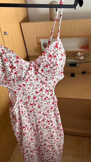 Vestido floral tirantes verano Talla S