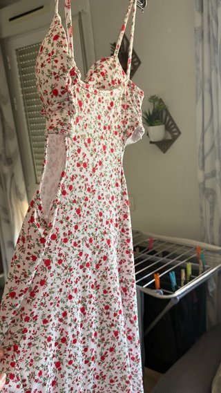 Vestido floral tirantes verano Talla S