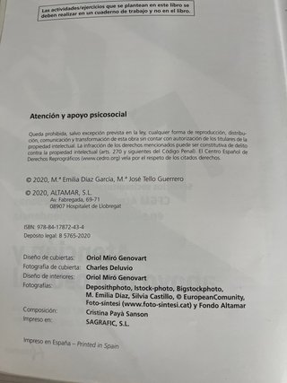 Atención y apoyo psicosocial