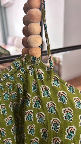 Vestido largo verde para vacaciones, corte ingles