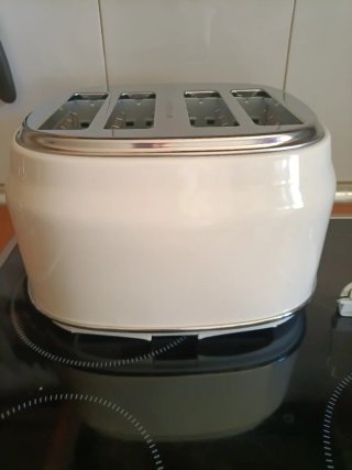 Tostadora Salter crema 4 ranuras