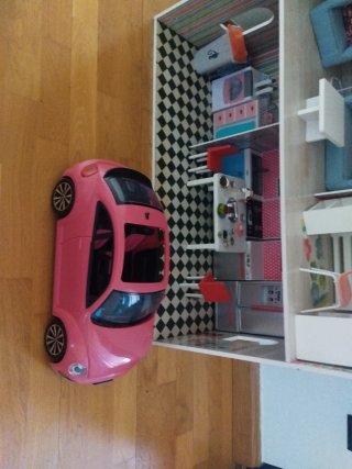 Casa de muñecas de madera 1,20m Regalo coche Barbi