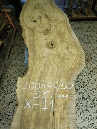 Tablón de olivo 200x35/45x45