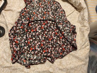 Falda pantalón Zara flores Talla S