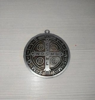 Medaglia San Benedetto Croce Protezione Religione