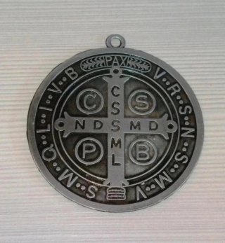 Medaglia San Benedetto Croce Protezione Religione