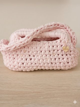 Clutch uncinetto azzurra