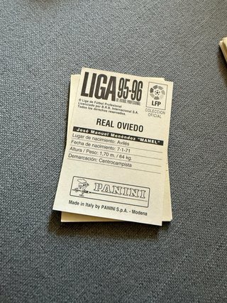 Cromos Liga 95-96 Panini