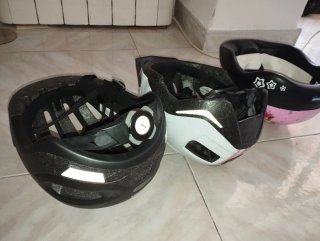 Lote 3 cascos bicicleta niña
