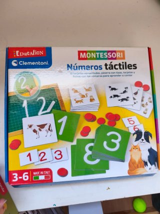 Juego Montessori Clementoni Números Táctiles