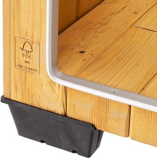 Ferplast caseta perro madera resistente exterior