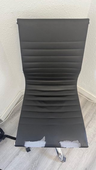 Regalo lote de 7 Sillas Oficina Negras y Plateadas