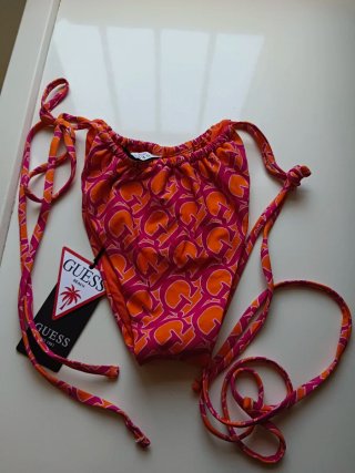 Braguita Bikini Guess Naranja y Rosa