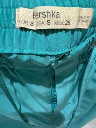 Pantalón casual mujer color verde azulado
