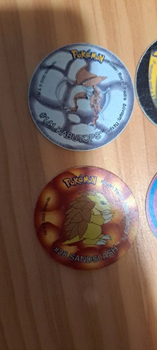 Lote 6 Tazos Pokémon