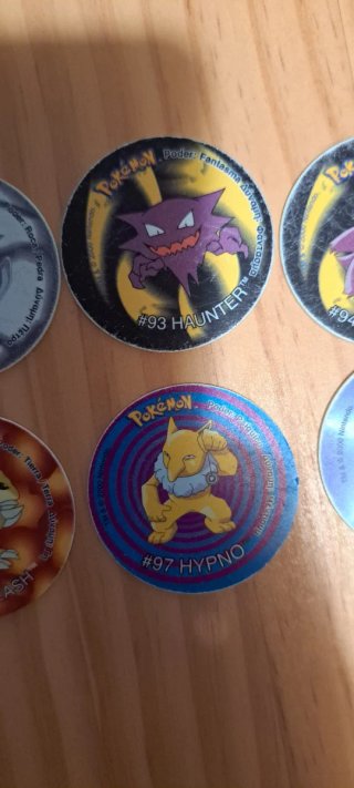 Lote 6 Tazos Pokémon