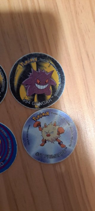 Lote 6 Tazos Pokémon