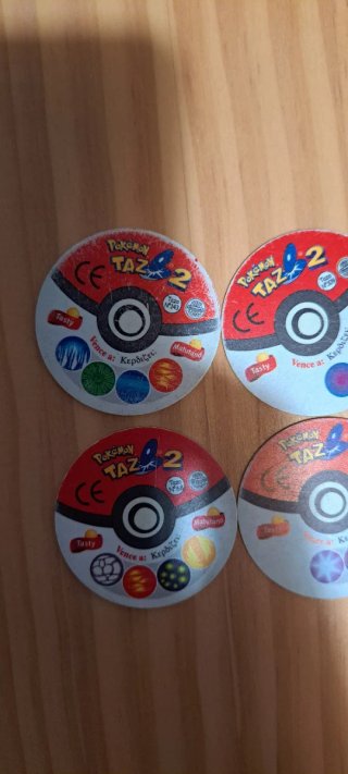 Lote 6 Tazos Pokémon
