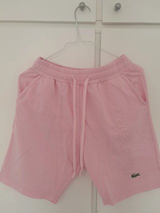 Camiseta Rosa Lacoste con Logo Cocodrilo