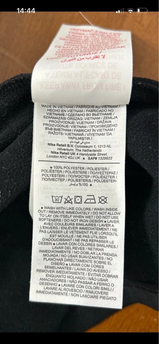 Giacca tuta Nike nera zip - Taglia M
