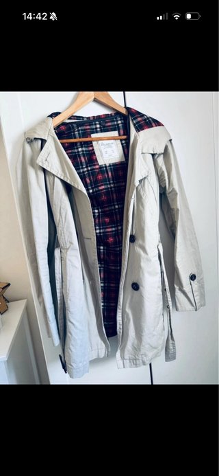 Gabardina Pull&Bear Beige Talla M