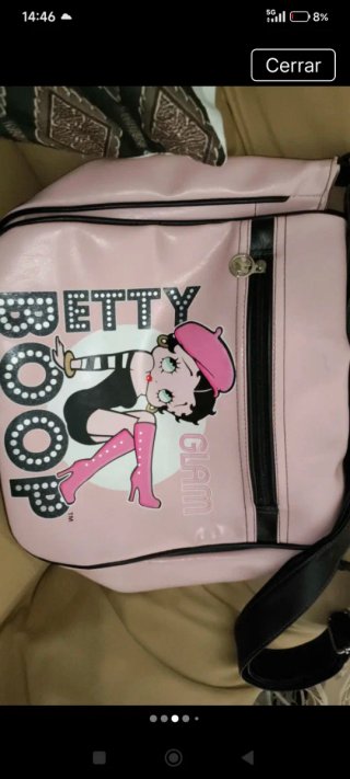 Bolso Betty Boop Rosa y Negro