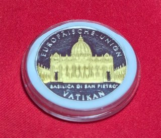 Medalla Plata Vaticano Europäische Union