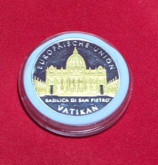 Medalla Plata Vaticano Europäische Union