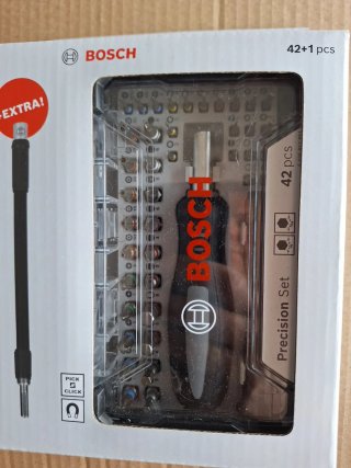 Set Bosch Atornillado Precisión 42+1 Puntas
