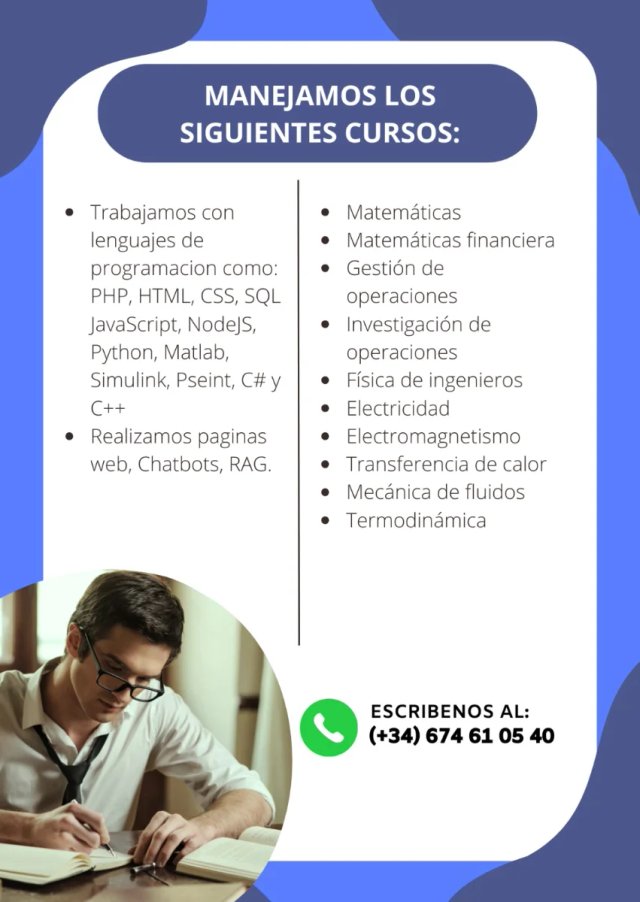 Realización de trabajos