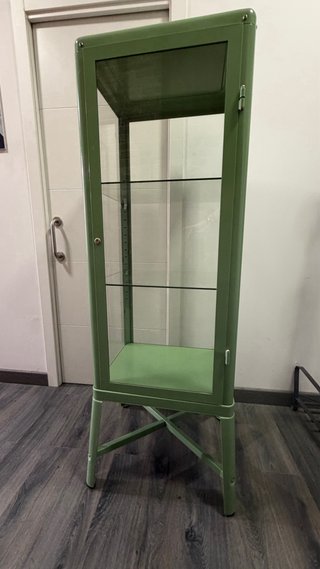 Vitrina Metálica Verde IKEA Cristal