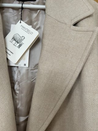Abrigo Zara Beige Lana