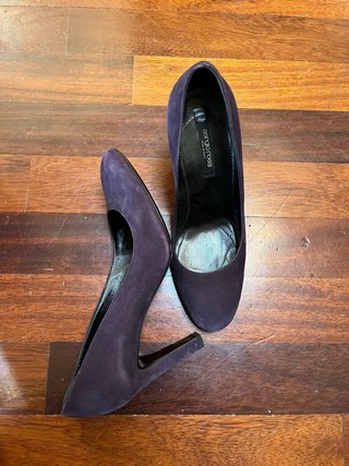 Sergio Rossi Décolleté Viola Scamosciate