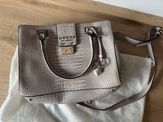 Bolso Guess Beige Cocodrilo