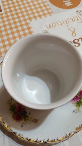 Taza y platillo Bavaria vintage porcelana