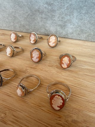 Anillos de Plata Ley 925 con camafeo