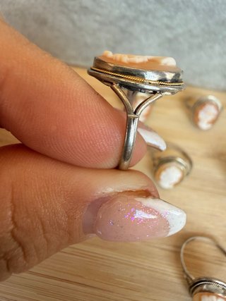 Anillos de Plata Ley 925 con camafeo