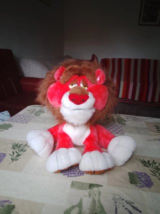 Peluche León Rojo y Marrón