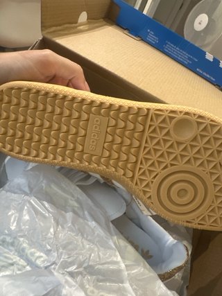 Adidas Samba Mujer Dorado y Blanco