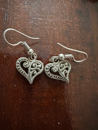 Set 5 paia orecchini rossi e argento